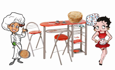 Gif animé Chandeleur crêpes Betty Boop